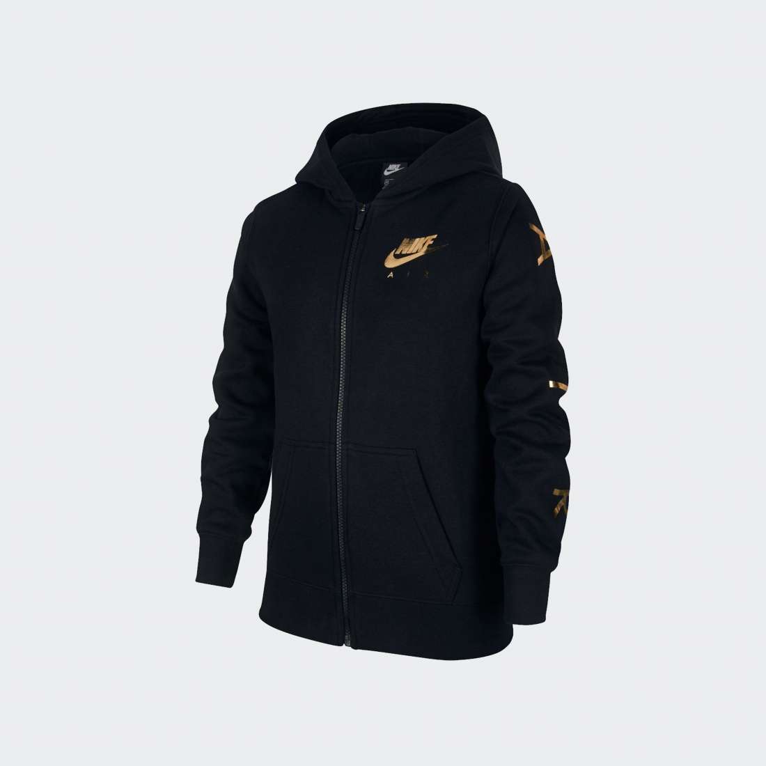 CASACO NIKE SPORTSWEAR FLEECE GS BLACK/GOLD