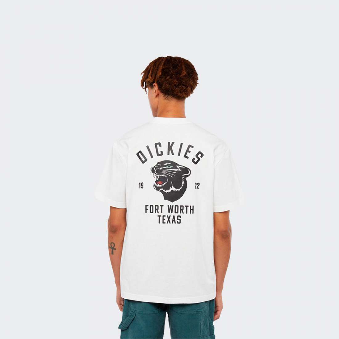 T-SHIRT DICKIES PANTHER WHITE