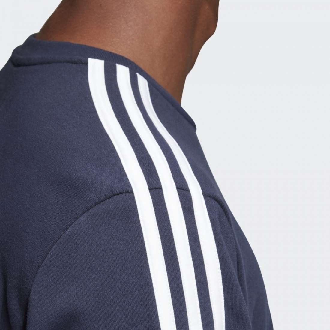 SWEATSHIRT ADIDAS ESSENTIALS 3 STRIPES CREW LEGEND INK / WHITE