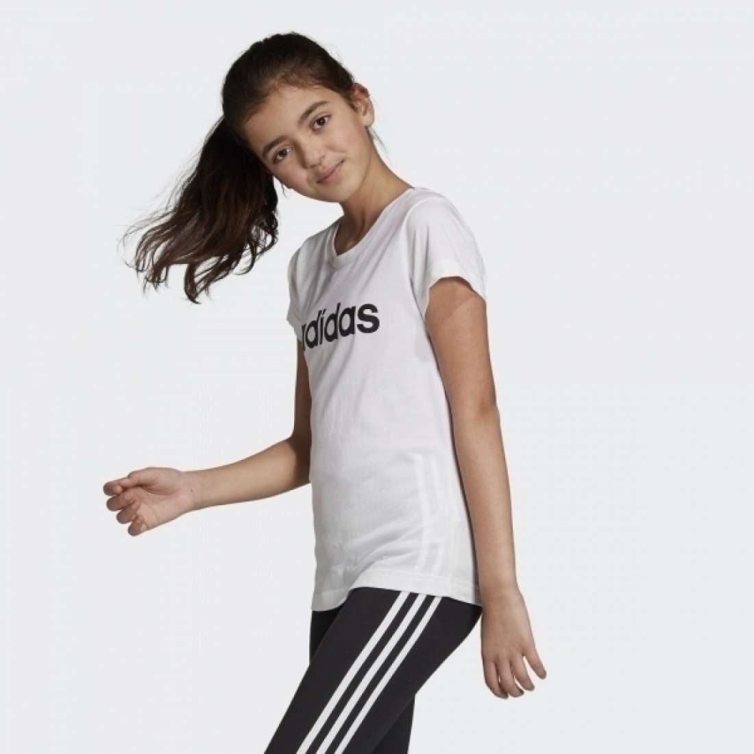 TSHIRT ADIDAS LINEAR ESSENTIALS WHITE/BLACK