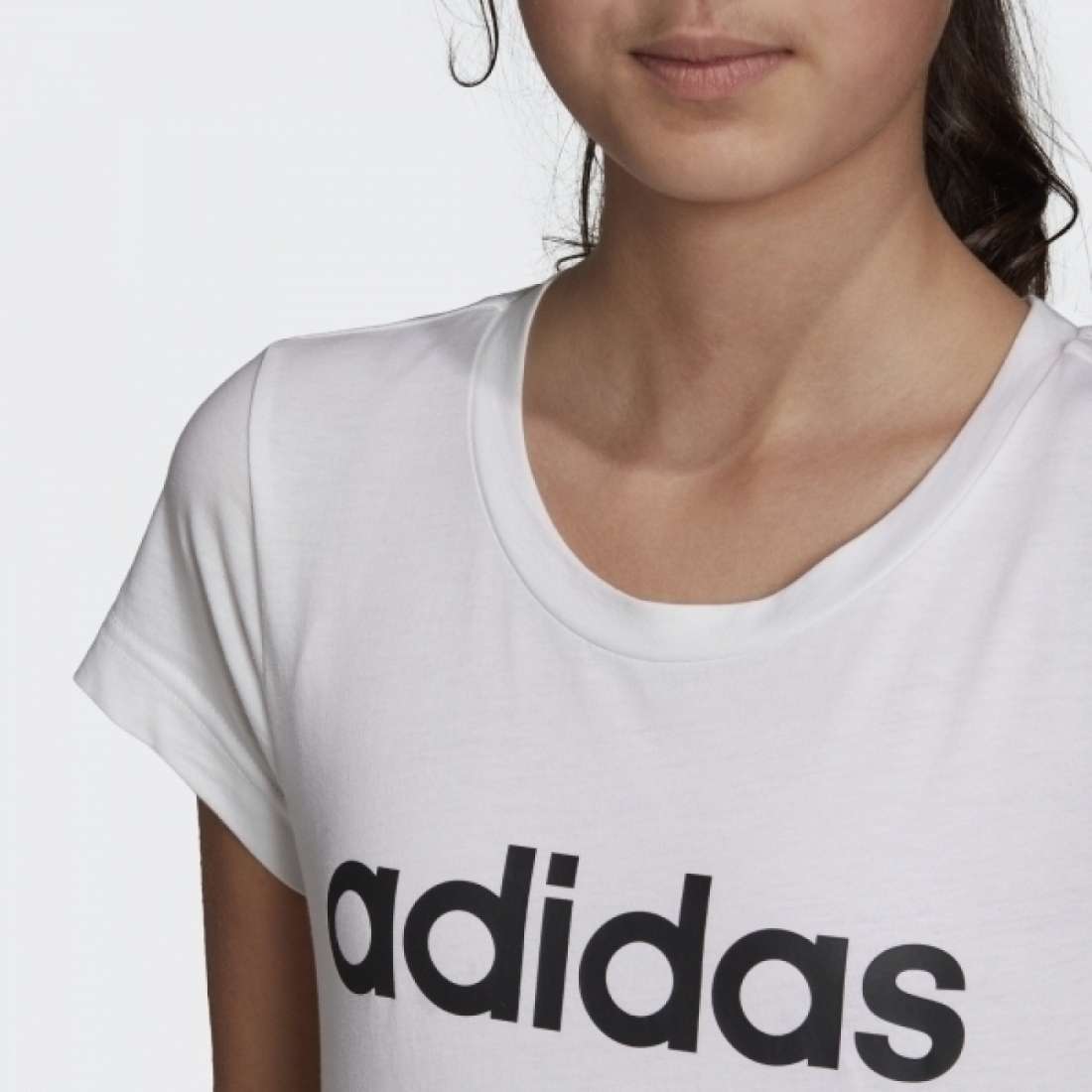 TSHIRT ADIDAS LINEAR ESSENTIALS WHITE/BLACK