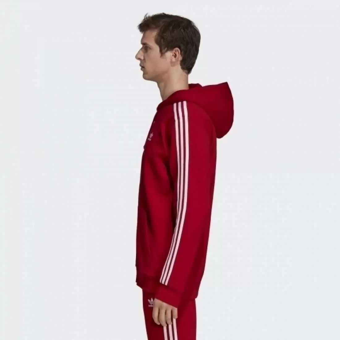 CASACO ADIDAS 3 STRIPES RED