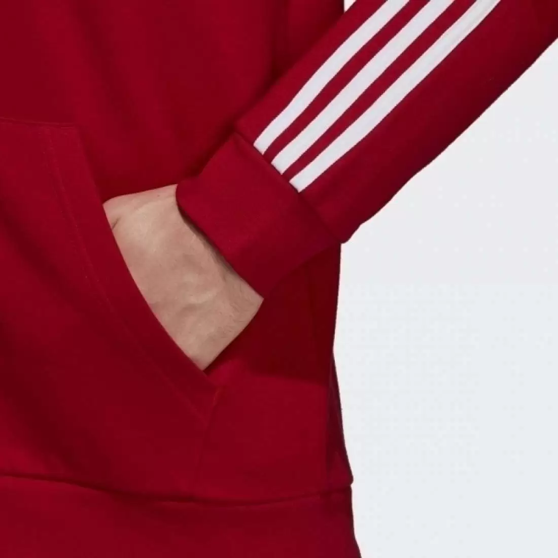 CASACO ADIDAS 3 STRIPES RED