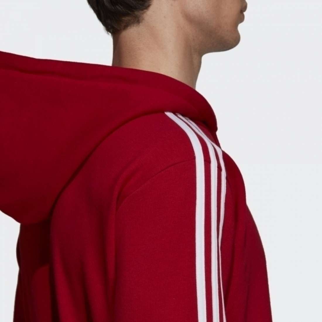 CASACO ADIDAS 3 STRIPES RED