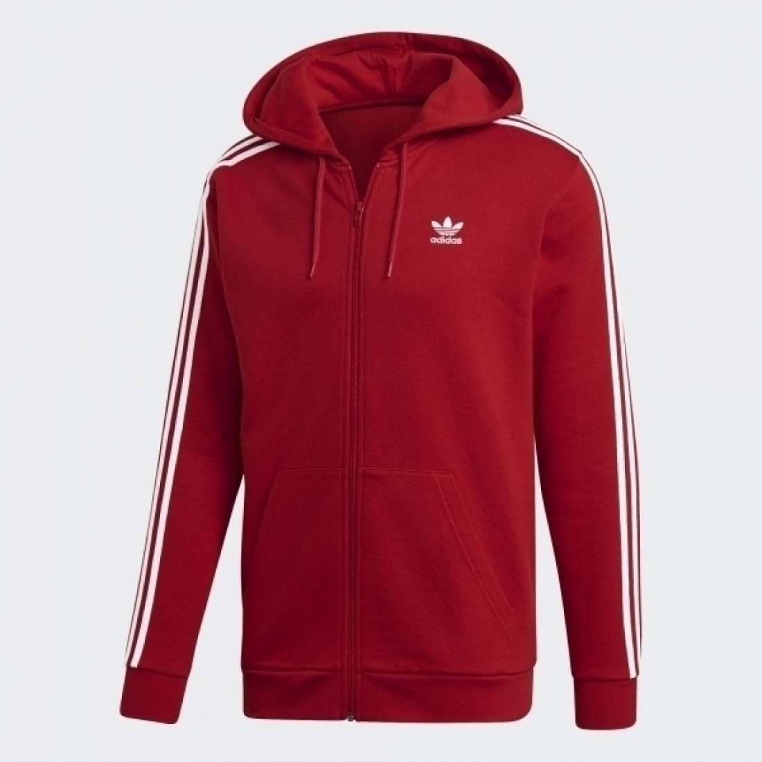 CASACO ADIDAS 3 STRIPES RED