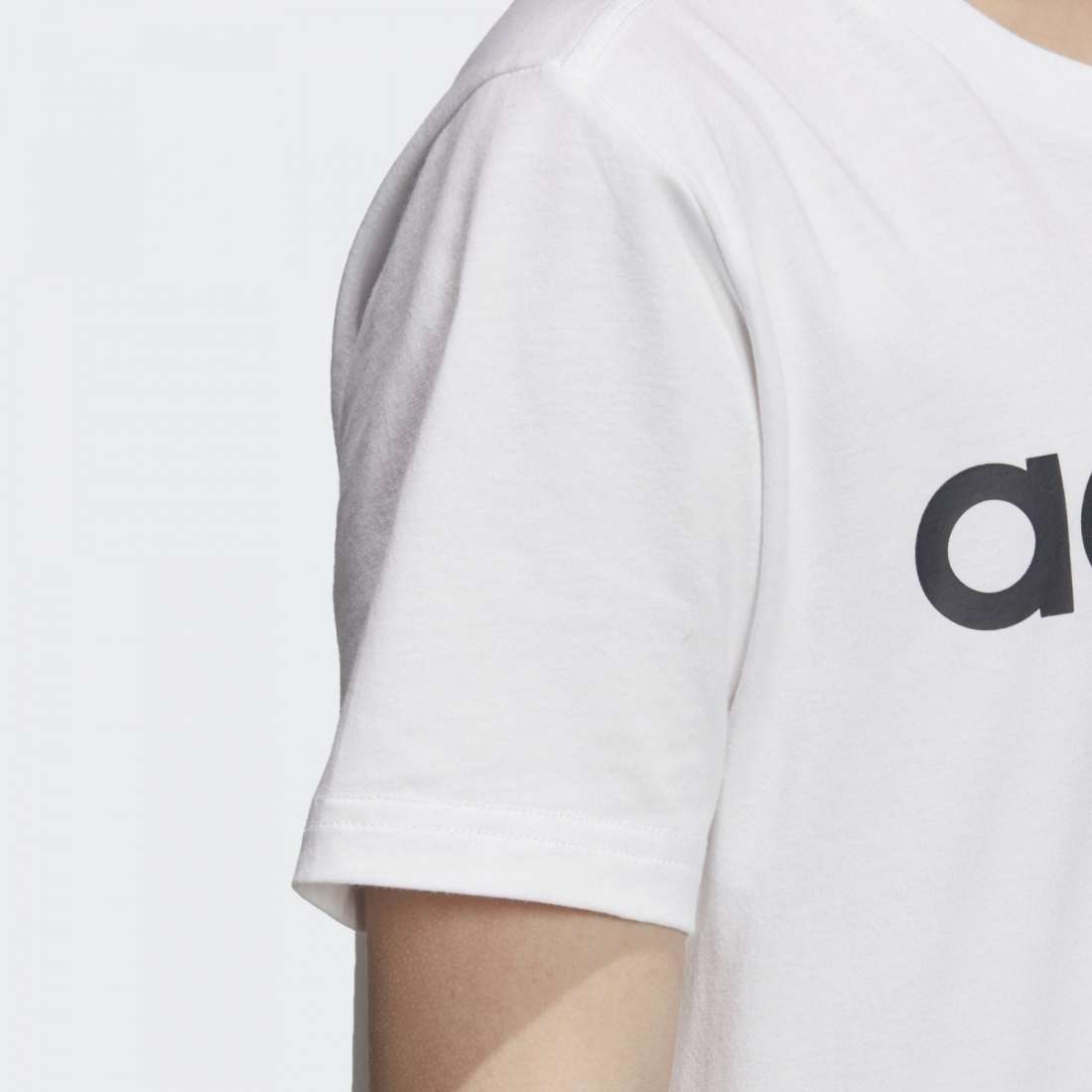 TSHIRT ADIDAS ESSENTIALS LINEAR LOGO K WHITE/BLACK