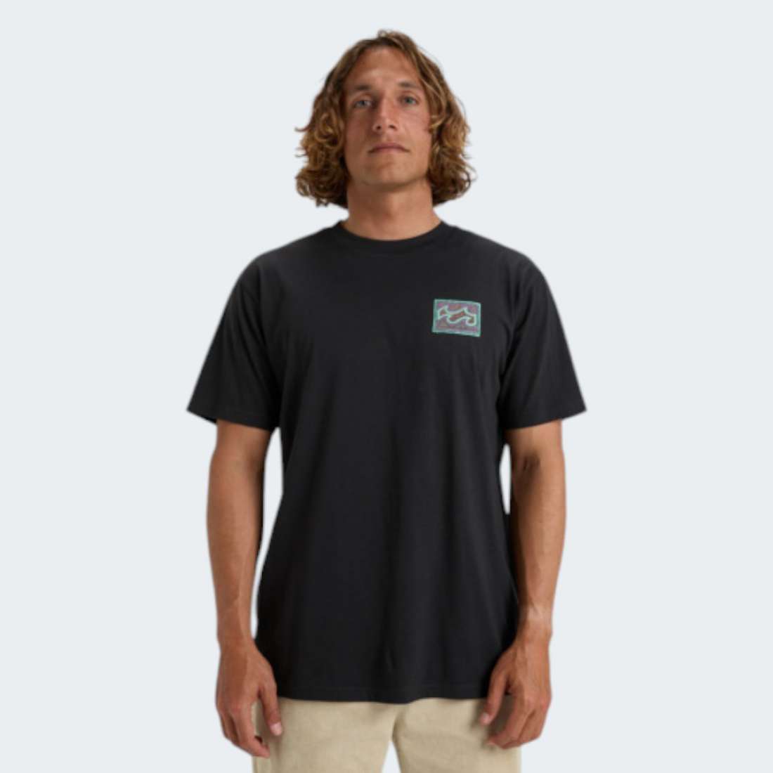 TSHIRT BILLABONG CRAYON WAVE WASHED BLACK