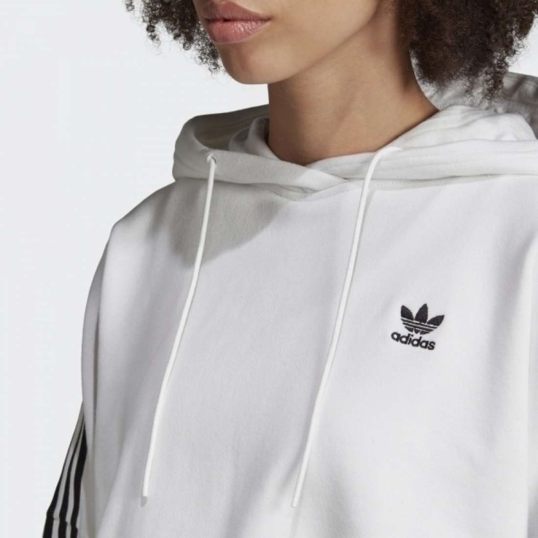 HOODIE ADIDAS CROPPED WHITE