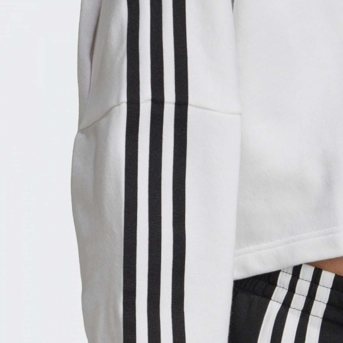 HOODIE ADIDAS CROPPED WHITE