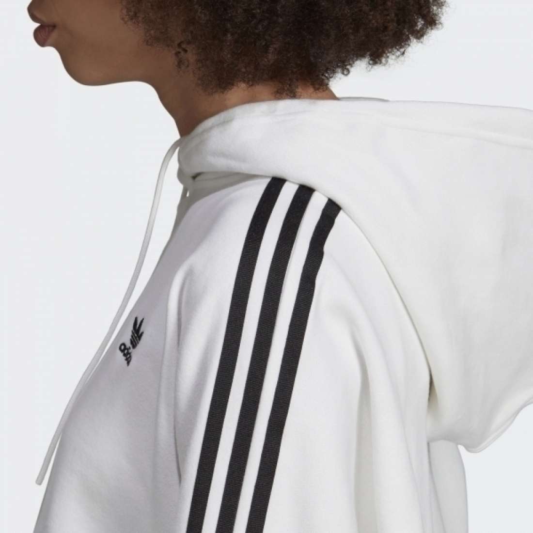 HOODIE ADIDAS CROPPED WHITE