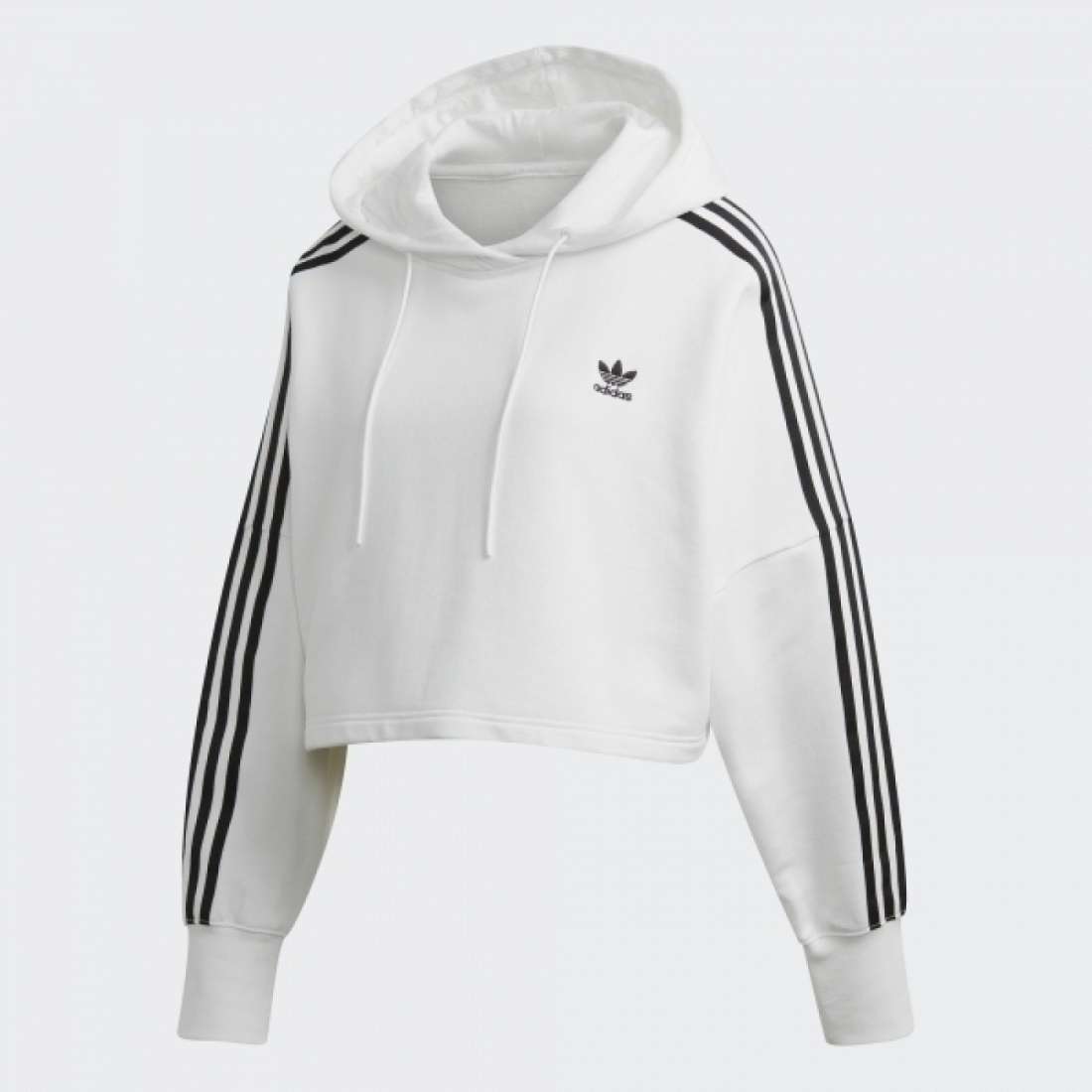 HOODIE ADIDAS CROPPED WHITE