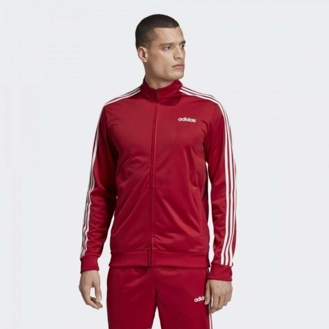 T-SHIRT ADIDAS ESSENTIALS 3 STRIPES MAROON ATIVO