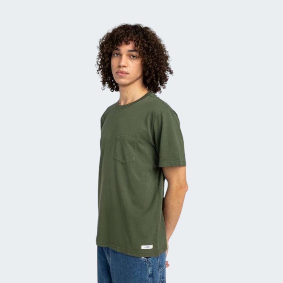 TSHIRT ELEMENT BASIC POCKET PIGMENT RIFLE GREEN