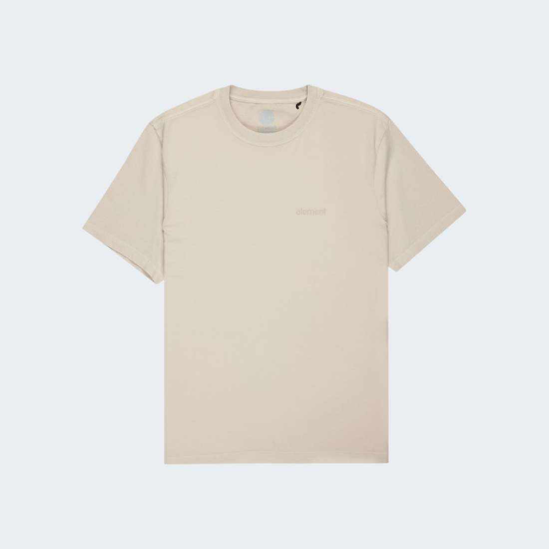 TSHIRT ELEMENT BASIC POCKET PIGMENT OAT MILK