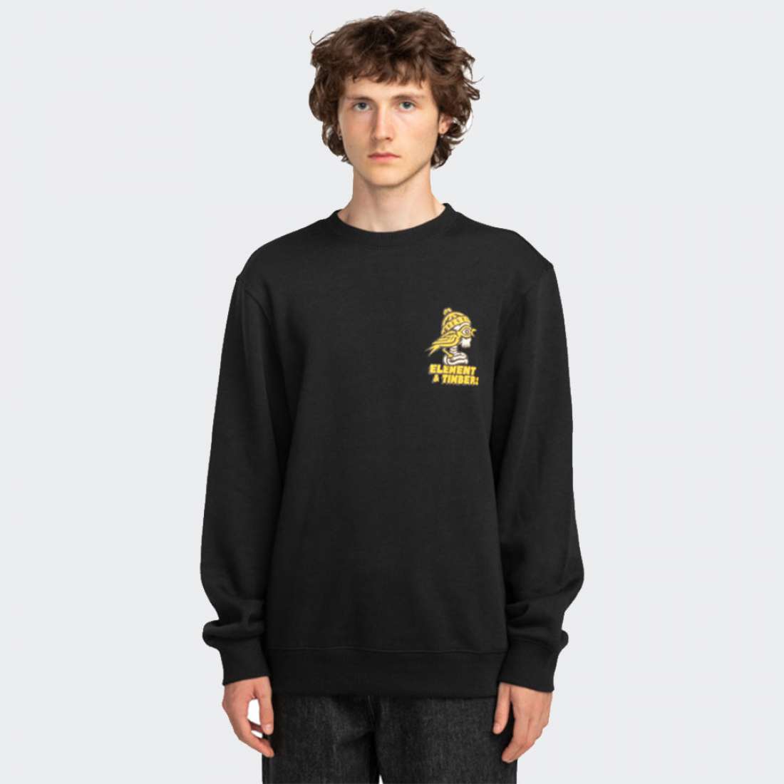 SWEATSHIRT ELEMENT BIRDS EYEEW FLINT BLACK