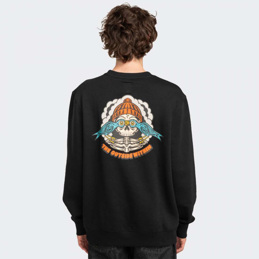 SWEATSHIRT ELEMENT BIRDS EYEEW FLINT BLACK