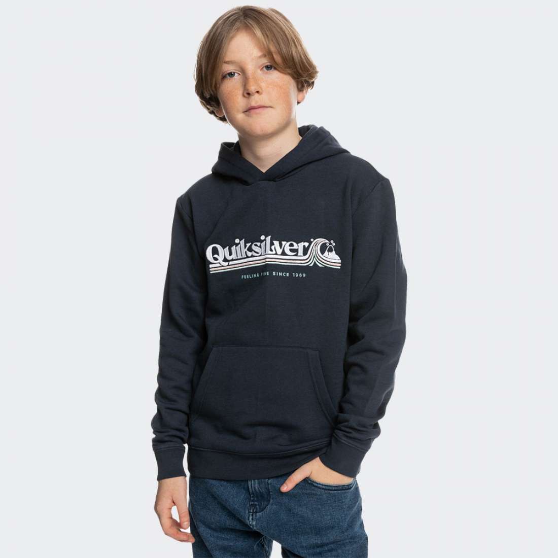 HOODIE QUIKSILVER ALL LINED UP NAVY BLAZER