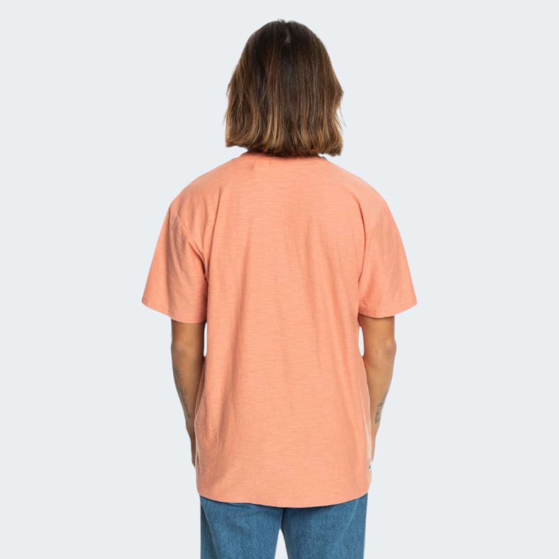 TSHIRT QUIKSILVER SLUB ROUNDNECK PEACH PARFAIT