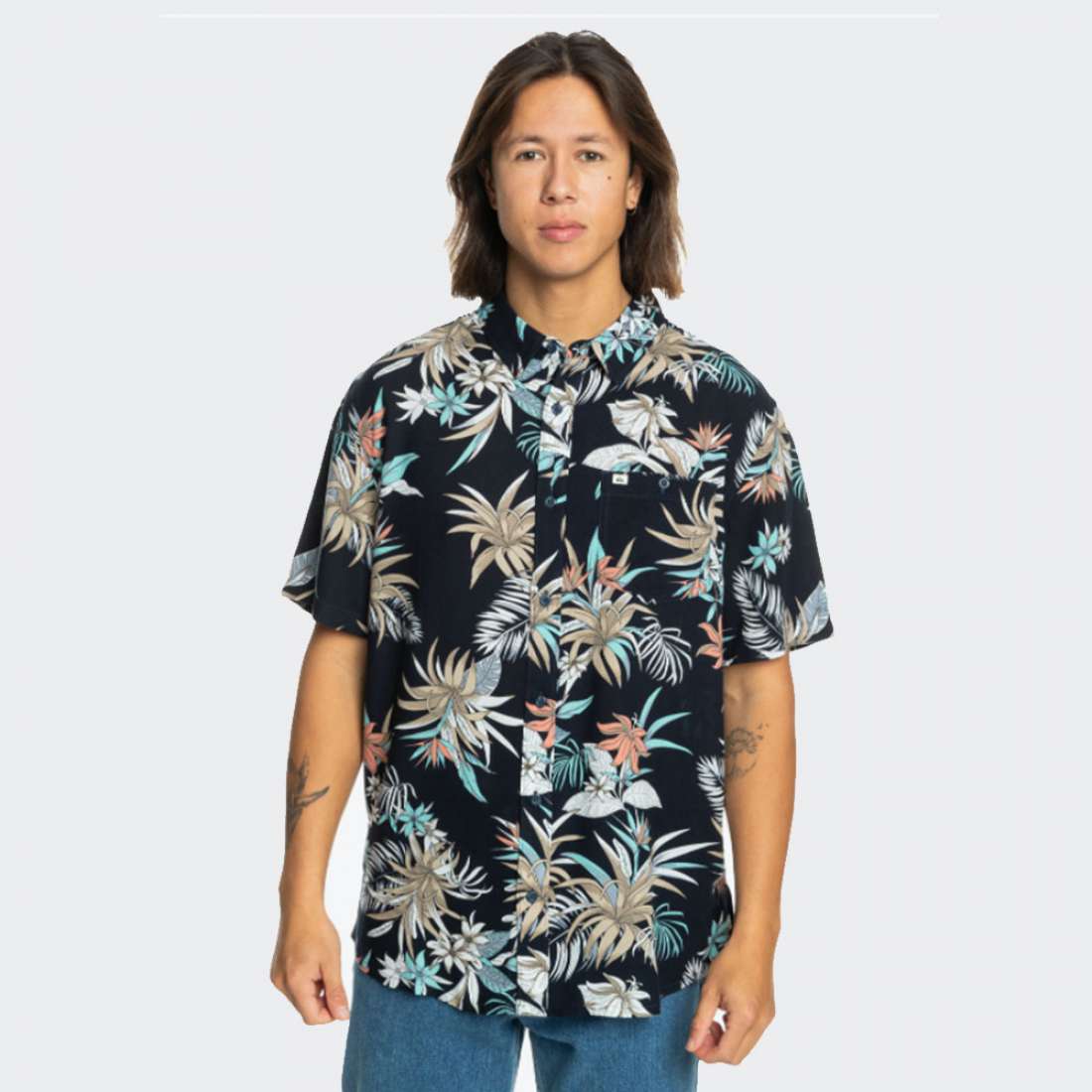 CAMISA QUIKSILVER LEMNAS NAVY LEMNAS