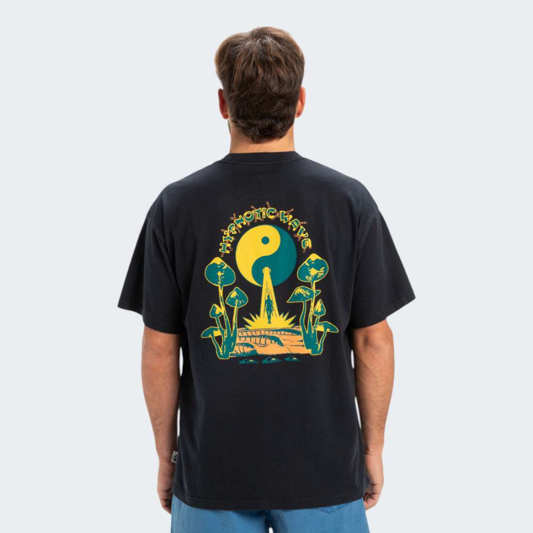 TSHIRT QUIKSILVER HYPNOTIC WAVE BLACK