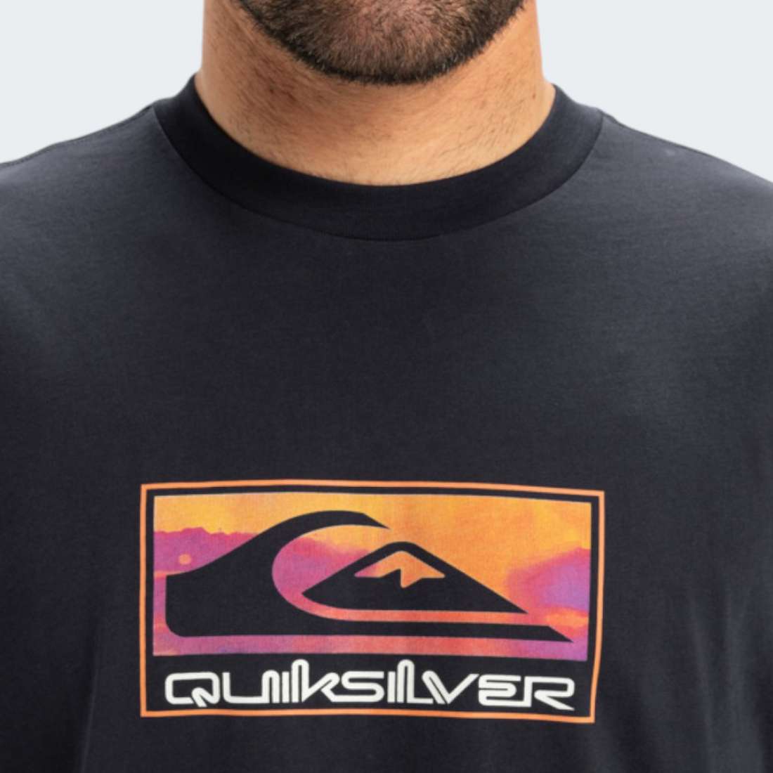 TSHIRT QUIKSILVER GRADIENT BOX DARK NAVY