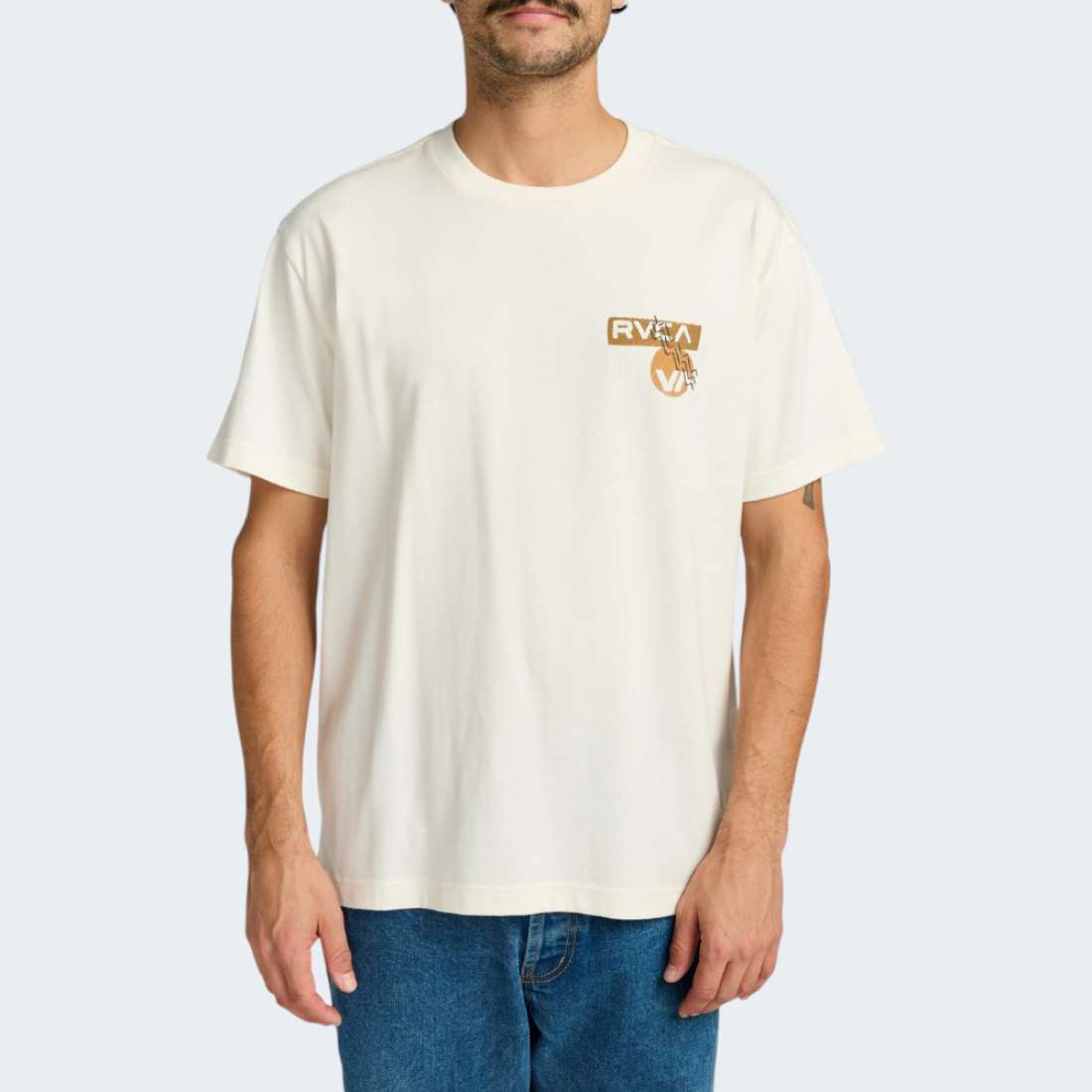 TSHIRT RVCA DESERTSCAPE ANTIQUE WHITE