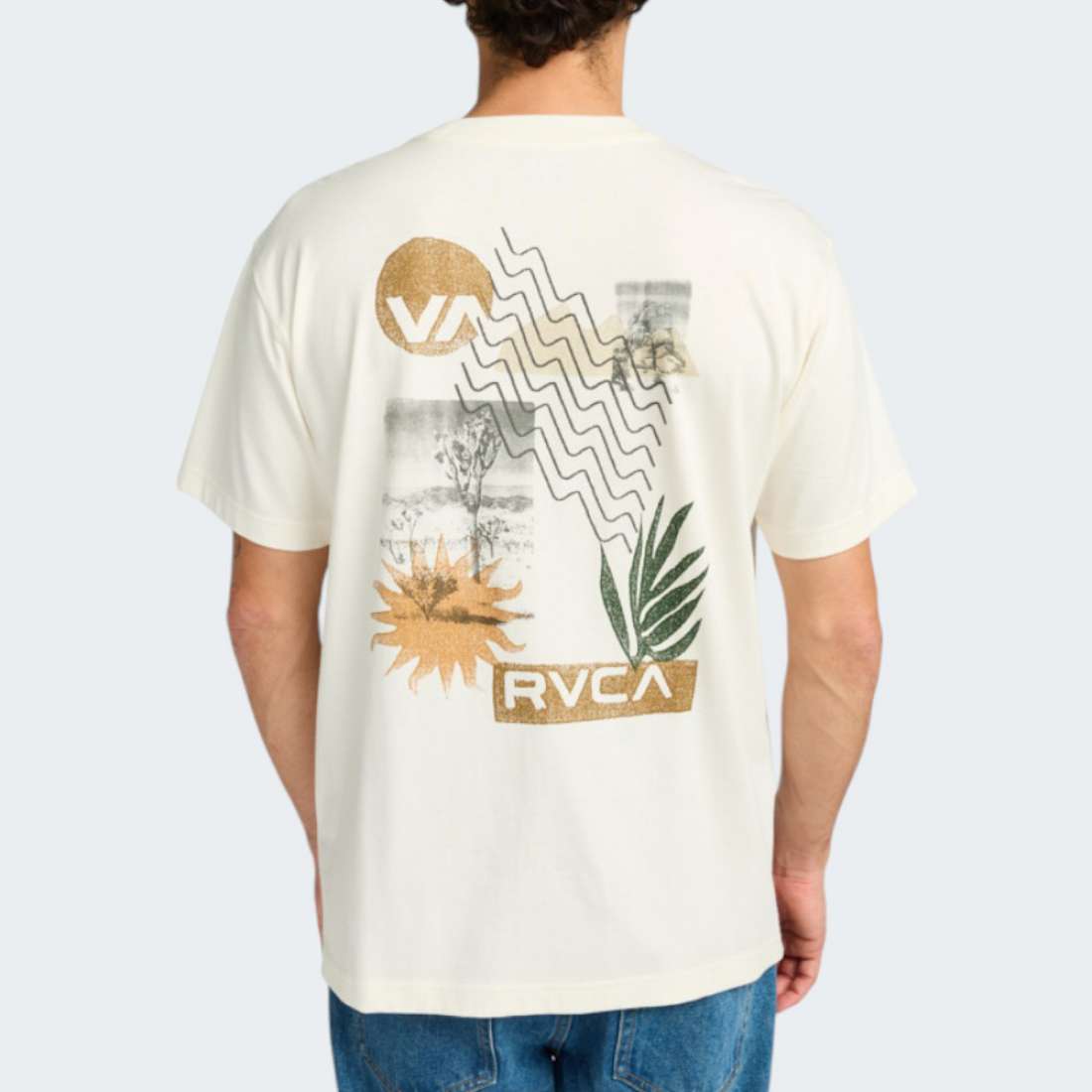 TSHIRT RVCA DESERTSCAPE ANTIQUE WHITE