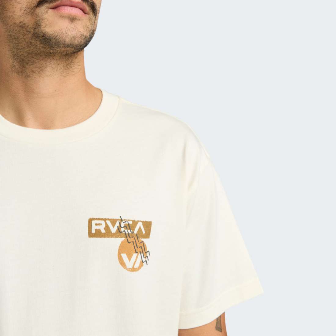 TSHIRT RVCA DESERTSCAPE ANTIQUE WHITE