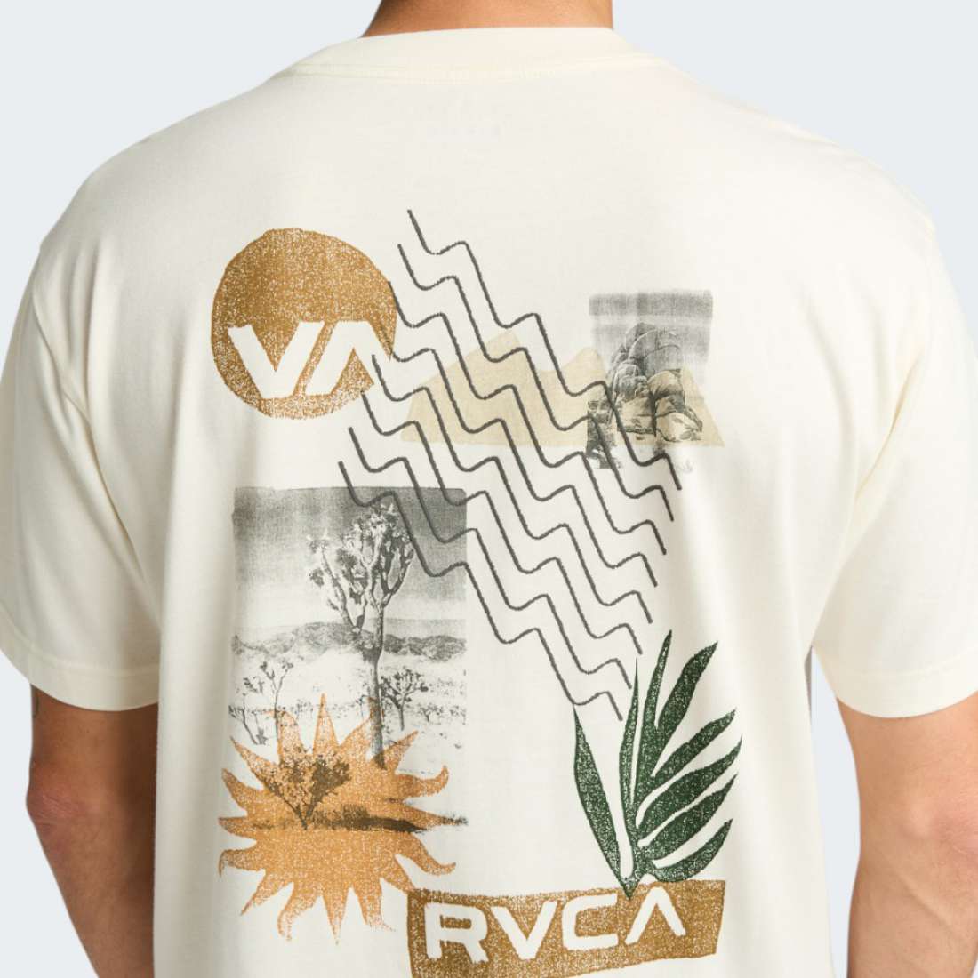 TSHIRT RVCA DESERTSCAPE ANTIQUE WHITE