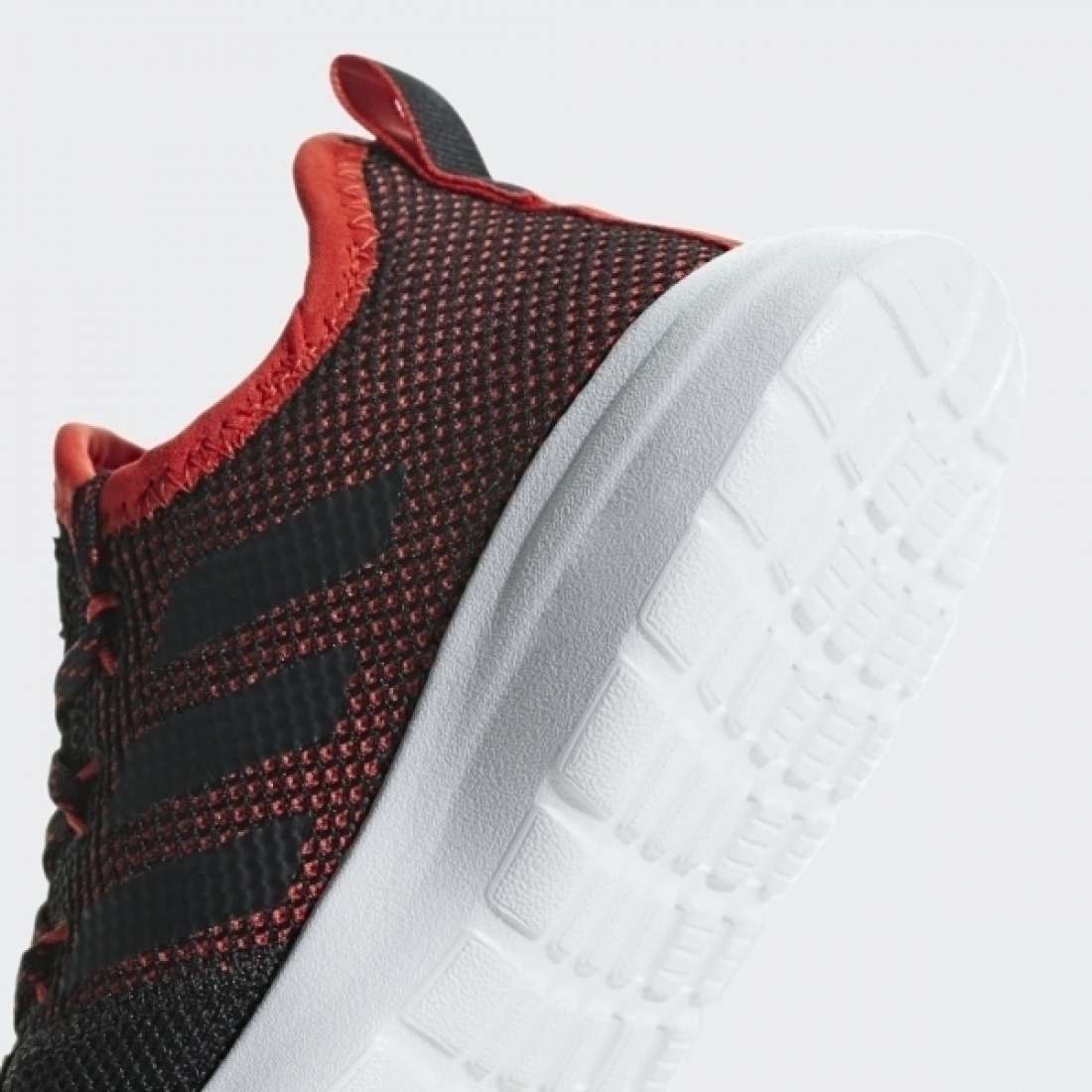 ADIDAS LITE RACER REBORN K CORE BLACK / ACTIVE RED