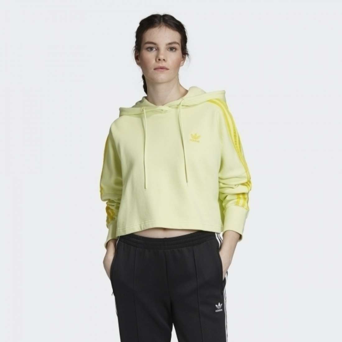 HOODIE ADIDAS CROPPED ICE YELLOW