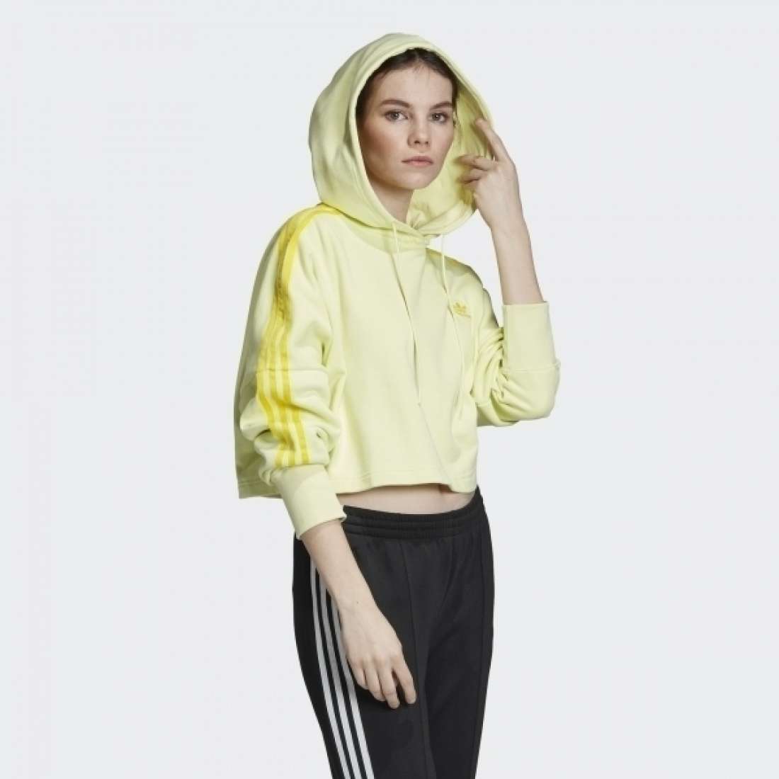 HOODIE ADIDAS CROPPED ICE YELLOW