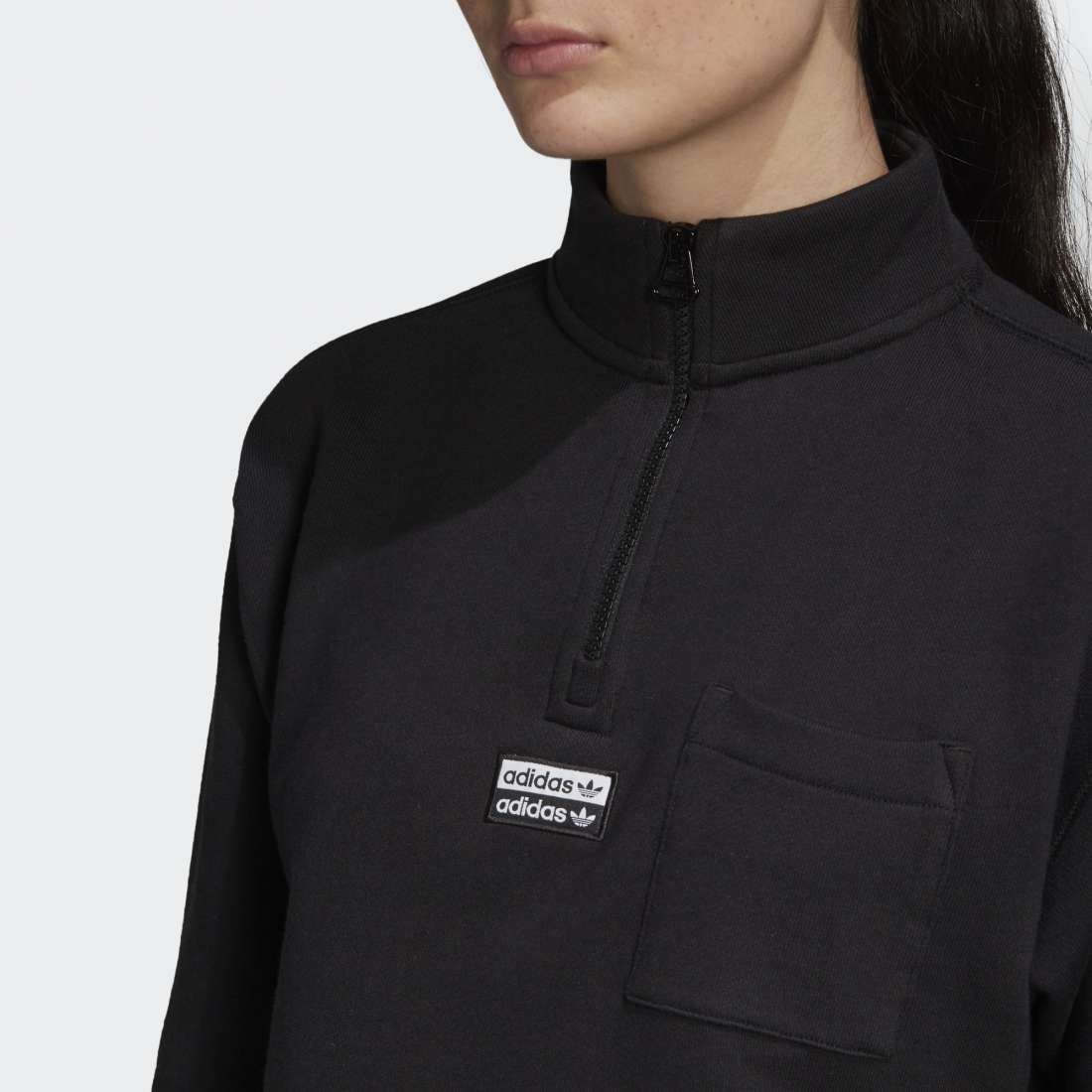 SWEATSHIRT ADIDAS CROPPED BLACK