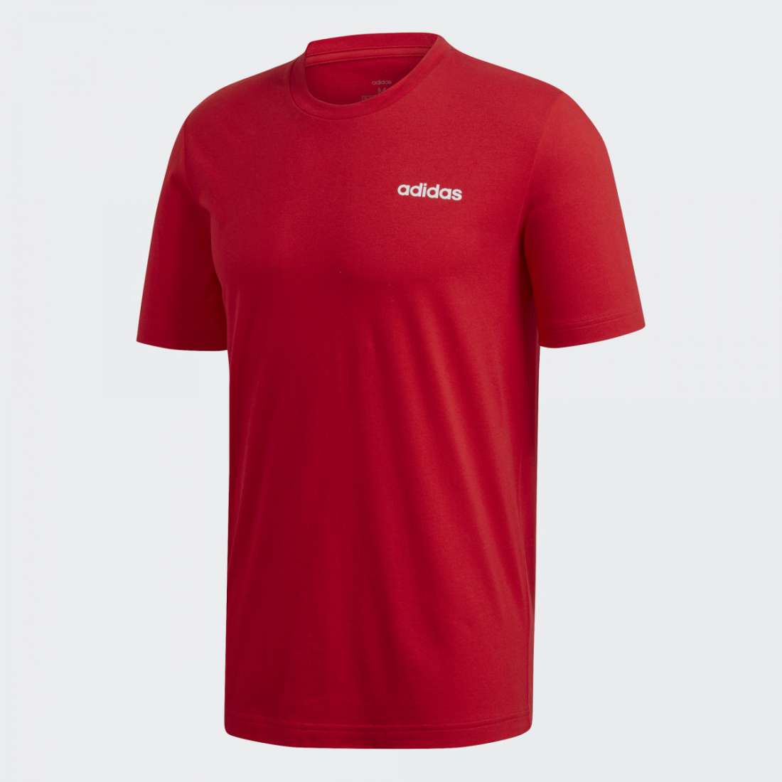 TSHIRT ADIDAS ESSENCIALS PLAIN SCARLET / WHITE