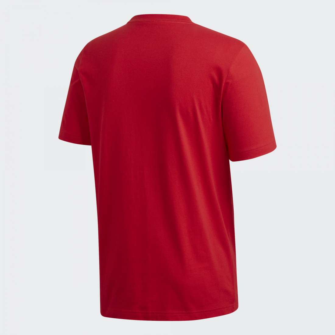 TSHIRT ADIDAS ESSENCIALS PLAIN SCARLET / WHITE