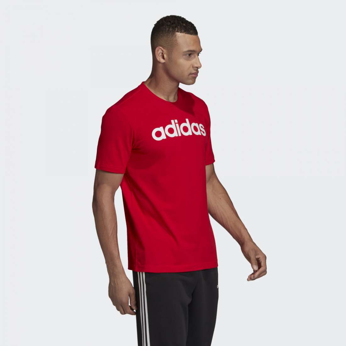 TSHIRT ADIDAS ESSENCIALS LINEAR LOGO  RED/WHITE