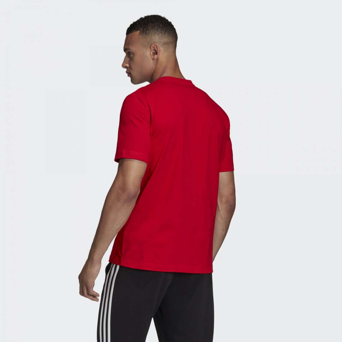 TSHIRT ADIDAS ESSENCIALS LINEAR LOGO  RED/WHITE