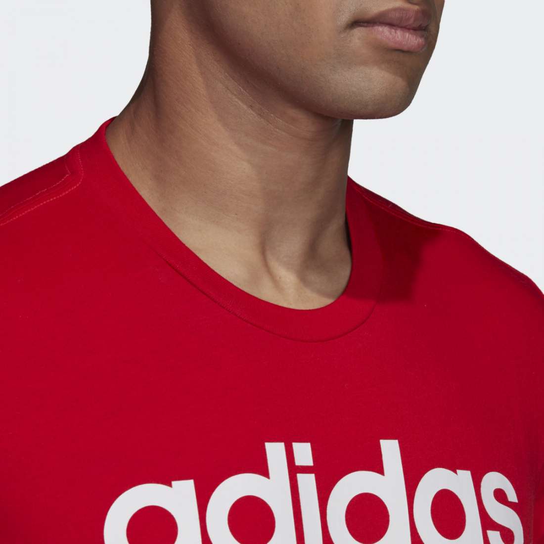 TSHIRT ADIDAS ESSENCIALS LINEAR LOGO  RED/WHITE