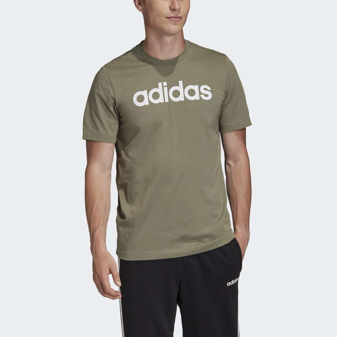 TSHIRT ADIDAS ESSENTIALS LINEAR LEGACY GREEN / WHITE