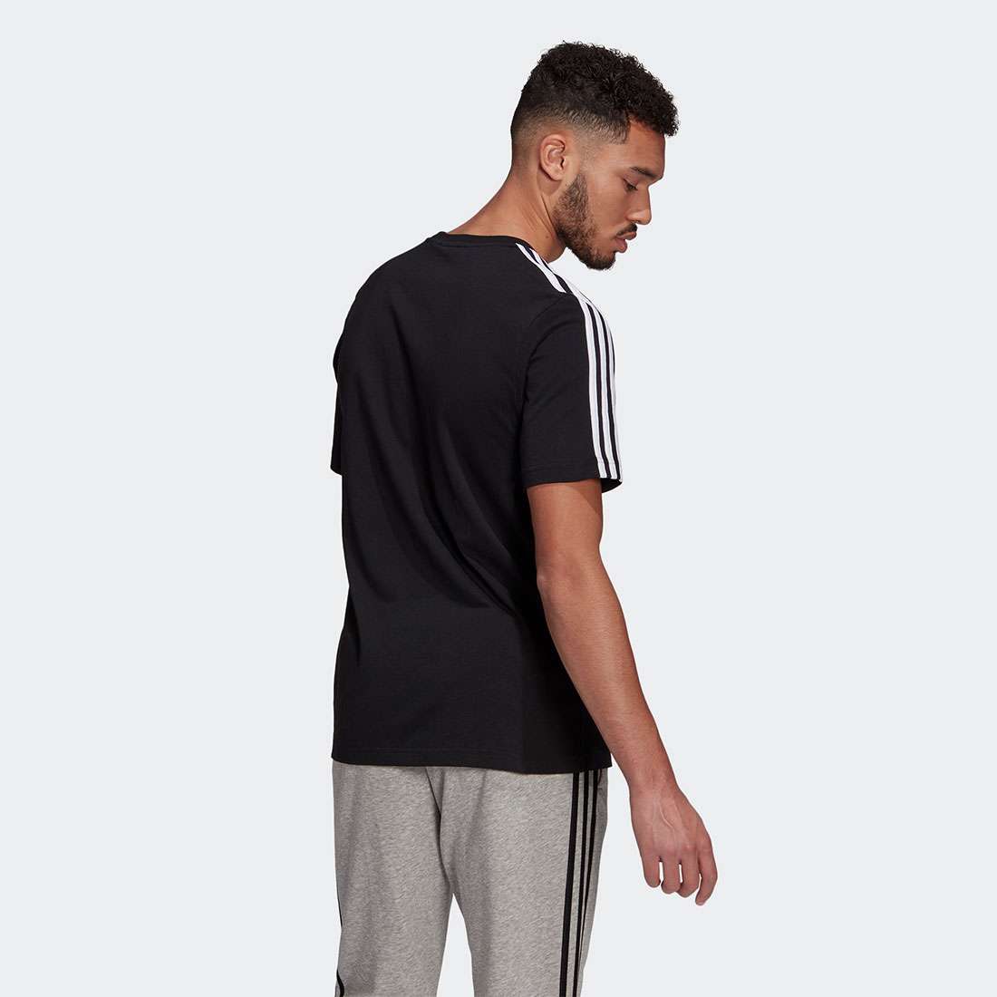 T-SHIRT ADIDAS 3-STRIPES ESSENTIALS BLACK/WHITE