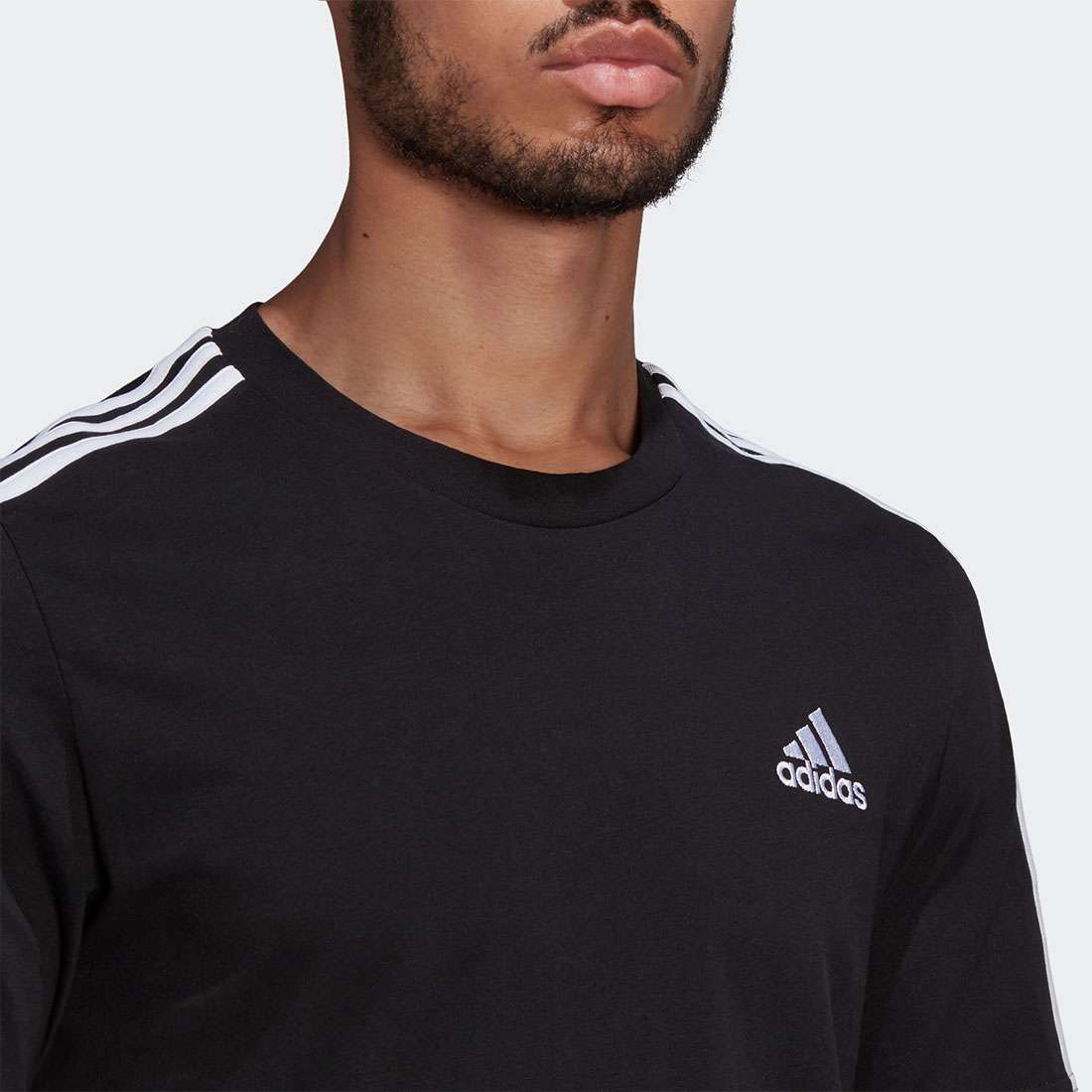 T-SHIRT ADIDAS 3-STRIPES ESSENTIALS BLACK/WHITE