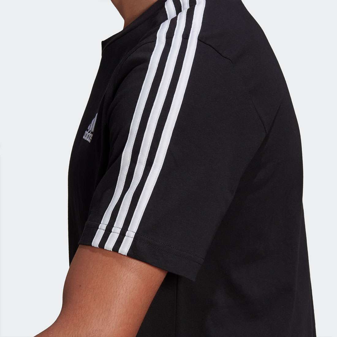 T-SHIRT ADIDAS 3-STRIPES ESSENTIALS BLACK/WHITE