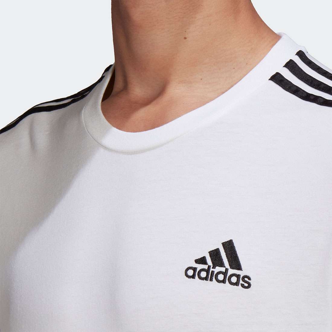 T-SHIRT ADIDAS 3-STRIPES ESSENTIALS WHITE/BLACK