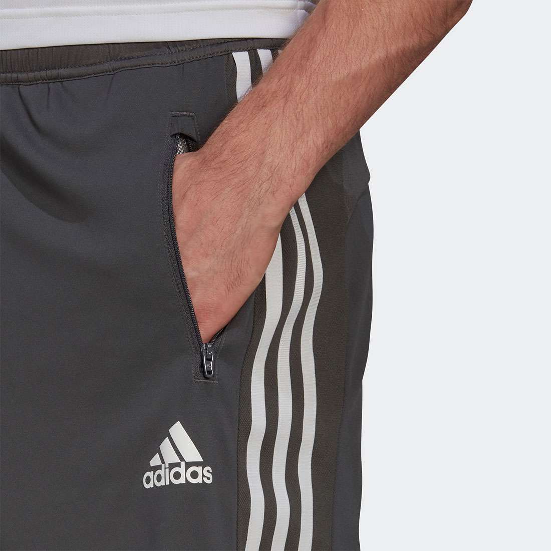 CALÇÕES ADIDAS PRIMEBLUE DESIGNED TO MOVE 3-STRIPES GRESIX/WHITE