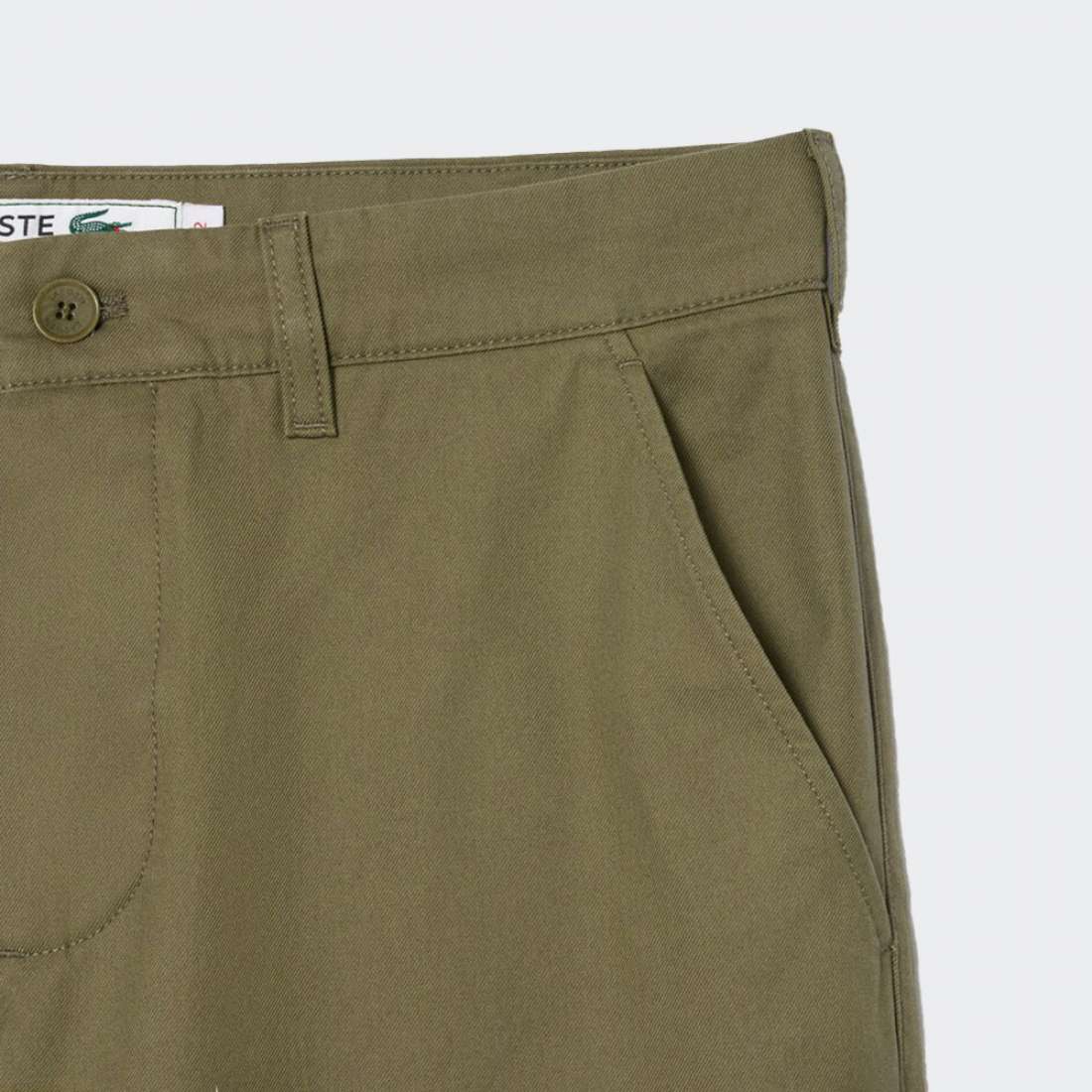 CALÇAS LACOSTE CHINO KHAKI