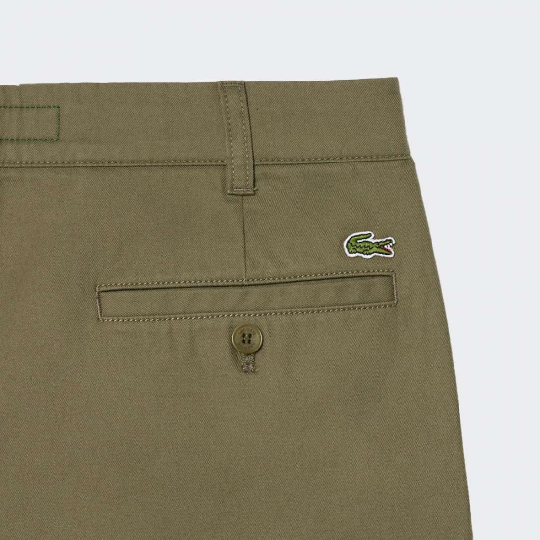 CALÇAS LACOSTE CHINO KHAKI