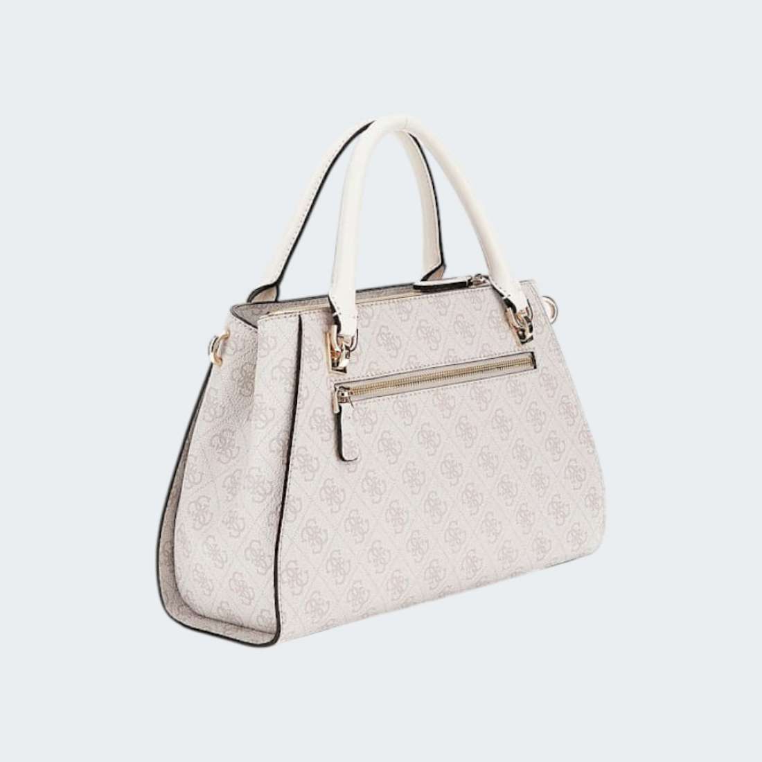 MALA GUESS NOELLE LUXURY SATCHEL DOVE LOGO