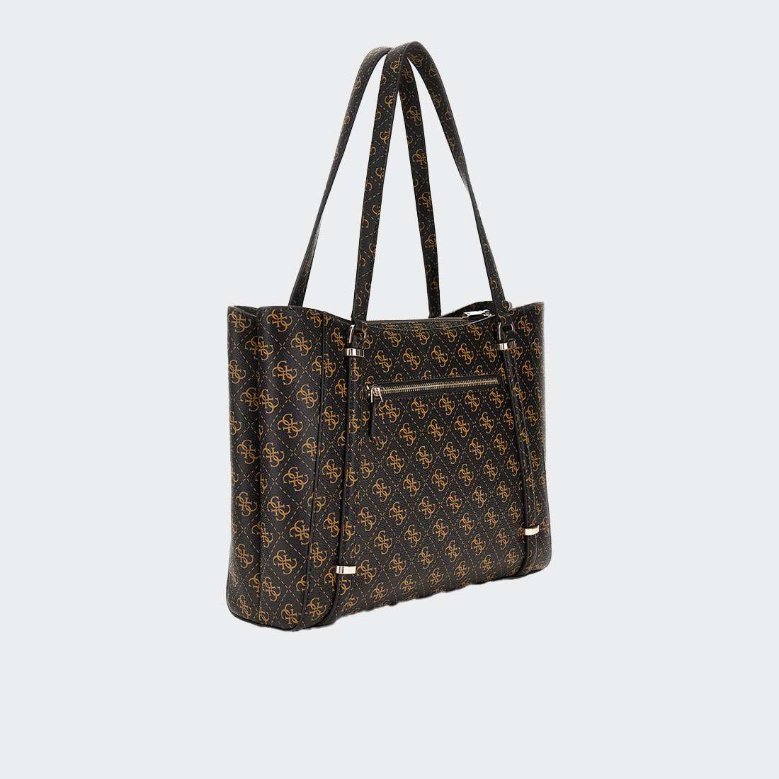 MALA GUESS ECO ERICA ELITE TOTE BROWN LOGO