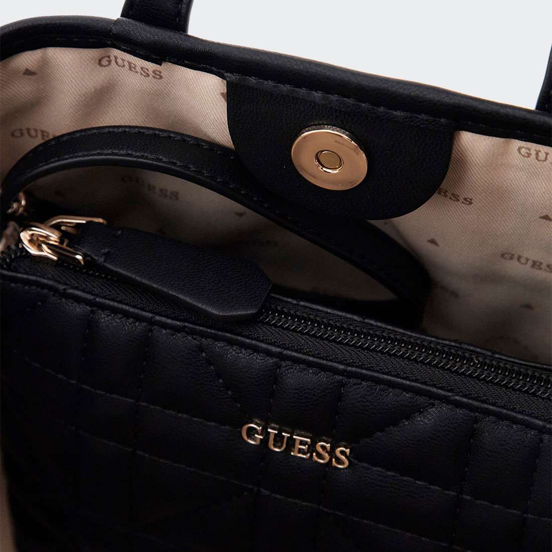 MALA GUESS LATONA MINI TOTE BLACK