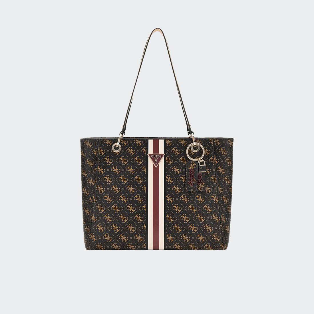 MALA GUESS NOELLE TOTE BROWN LOGO